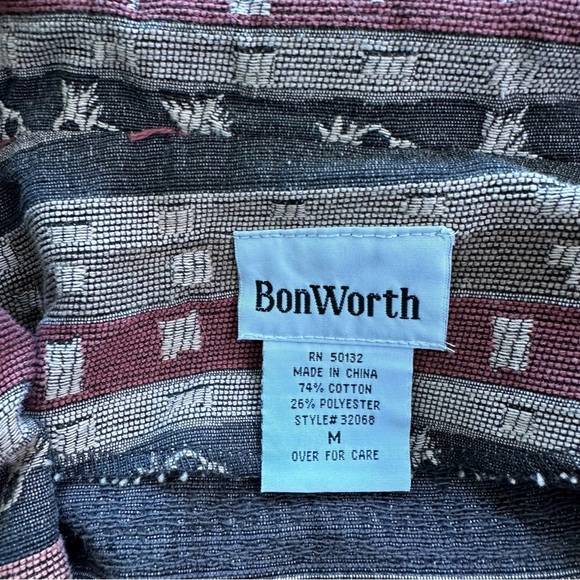 Vintage Bonworth Patterned Jacket Size Medium - Picture 4 of 7